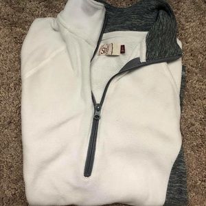 White Fleece crew neck